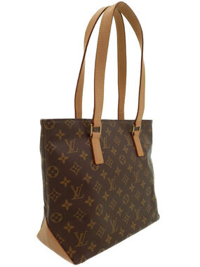 Louis Vuitton Piano Shoulder Cabas Monogram Bag Brown